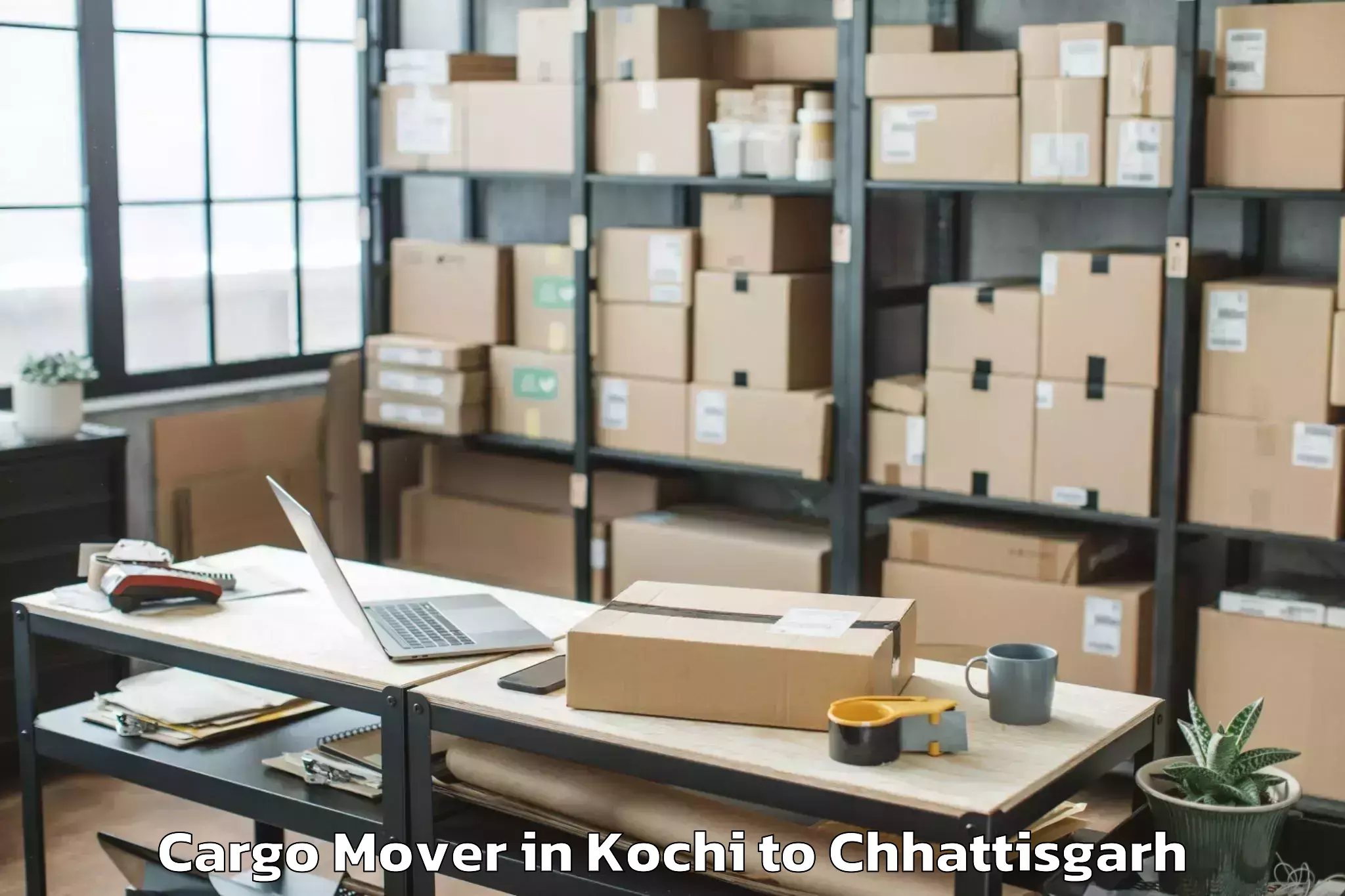 Top Kochi to Kharsia Cargo Mover Available